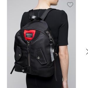 Moschino Bomber Jacket Motif Nylon Backpack